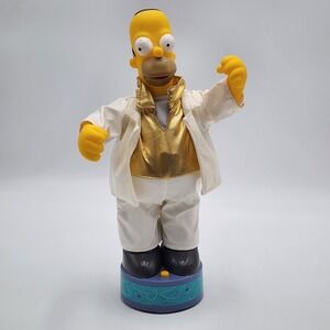 The Simpsons Disco Homer Figure 2002 Gemmy Industries Corp Dancing SEE PHOTOS‎